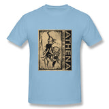 Mens Novelty T-Shirt Athena Style Round Neck Short Sleeves Tee