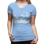 Women's Casual T-shirt The Grandfather Sexy Round Neck Short Sleeve Tops