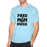 Men's Graphic T Shirt Free Mom Hugs Comfy Crew Neck Short Sleeves Shirt