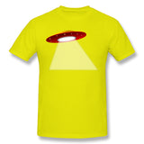 Men's Graphic T Shirt Ufo Flying Saucer Flying Disc Alien Breathable Crew Neck Short Sleeves Shirt