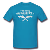 Mens Novelty T-Shirt Im Your Huckleberry Comfortable Round Neck Short Sleeves Shirt