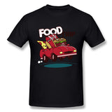 Mens Novelty T-Shirt Food Trip New Breathable O-Neck Short Sleeves Tee