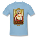 Men's Casual T-shirt Saint Guy Cool Crew Neck Short Sleeves Blouse Tops