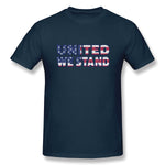 Cotton T Shirt for Men Saying Political United States Style O-Neck Short Sleeves Blouse Tops