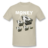 Men's Graphic T Shirt Money# Comfy Round Neck Short Sleeves Blouse Tops