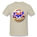 Men's Graphic T Shirt Bozo For President Style Round Neck Short Sleeves Shirt