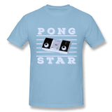 Men's Graphic T Shirt Pong Star Style Round Neck Short Sleeves Tee