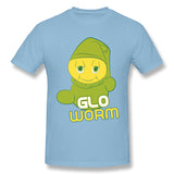 Mens Novelty T-Shirt Glo Worm Breathable O-Neck Short Sleeves Tee