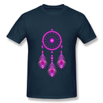 Cotton T Shirt for Men Dream Catcher Cool Crew Neck Short Sleeves Blouse Tops