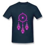 Cotton T Shirt for Men Dream Catcher Cool Crew Neck Short Sleeves Blouse Tops