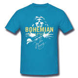 Mens Novelty T-Shirt Bohemian Comfortable O-Neck Short Sleeves Tee