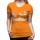 Women's Casual T-shirt The Grandfather Sexy Round Neck Short Sleeve Tops