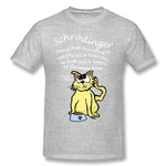 Mens Novelty T-Shirt Schrodinger's Cat's Bowl Is Quantum Breathable O-Neck Short Sleeves Tees