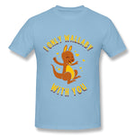 Cotton T Shirt for Men I Only Wallaby With You Breathable O-Neck Short Sleeves Tees