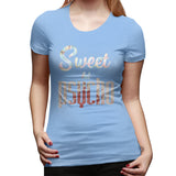 Women’s T-shirt Sweet But Psycho Soft Round Neck Short Sleeve Tops