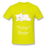 Men's Casual T-shirt Polar Molecule Bear Funny Science Pun Comfortable Round Neck Short Sleeves Shirt