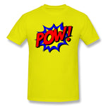 Men's Graphic T Shirt Pow Comic Comic Book Fight Breathable Round Neck Short Sleeves Tees