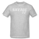 Men's Graphic T Shirt Savage AF Style Round Neck Short Sleeves Tee