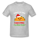 Men's Graphic T Shirt Taco Christmas Breathable O-Neck Short Sleeves Blouse Tops