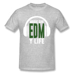 Men's Casual T-shirt Music Saved My Life Comfortable O-Neck Short Sleeves Tees