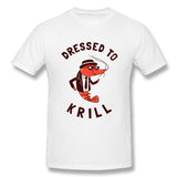 Men's Casual T-shirt Dressed To Krill Comfortable Crew Neck Short Sleeves Blouse Tops