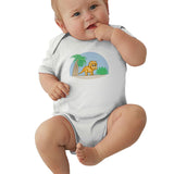 Toddler Climbing Bodysuit Baby Triceratops Cool Graphic Unisex Baby Short Sleeves Romper