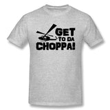 Cotton T Shirt for Men Get-To-Da-Choppa Comfy O-Neck Short Sleeves Tees