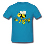 Men's Casual T-shirt Hi Honey Cool O-Neck Short Sleeves Shirt