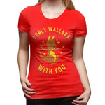 Women’s T-shirt I Only Wallaby With You Soft Round Neck Short Sleeve Shirts