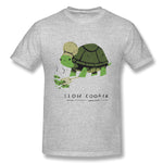 Men's Graphic T Shirt Slow Cooker Turtle Comfortable Crew Neck Short Sleeves Tee