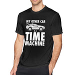 Cotton T Shirt for Men My Other Car Is A Time Machine Cool Crew Neck Short Sleeves Tee