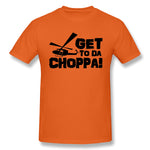 Cotton T Shirt for Men Get-To-Da-Choppa Comfy O-Neck Short Sleeves Tees