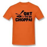 Cotton T Shirt for Men Get-To-Da-Choppa Comfy O-Neck Short Sleeves Tees