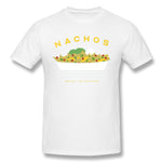 Mens Novelty T-Shirt Nachos Not Nazis Comfortable Crew Neck Short Sleeves Blouse Tops