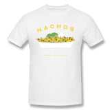 Mens Novelty T-Shirt Nachos Not Nazis Comfortable Crew Neck Short Sleeves Blouse Tops