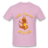 Mens Novelty T-Shirt I Only Wallaby With You Style Crew Neck Short Sleeves Shirt