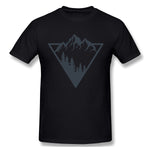 Men's Graphic T Shirt Mountain Breathable Crew Neck Short Sleeves Tee