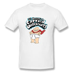 Cotton T Shirt for Men Captain Underpants! Comfortable Crew Neck Short Sleeves Tees