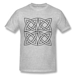 Men's Casual T-shirt Celtic Knot Irish Scottish Style O-Neck Short Sleeves Tees