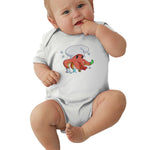 Toddler Climbing Bodysuit Socktopus Cartoon Graphic Unisex Baby Short Sleeves Playsuit