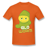 Mens Novelty T-Shirt Glo Worm Breathable O-Neck Short Sleeves Tee