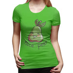 Women’s Cotton T Shirt Nice Pear Cool Round Neck Short Sleeve Tee