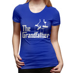 Women's Casual T-shirt The Grandfather Sexy Round Neck Short Sleeve Tops