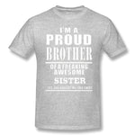 Men's Casual T-shirt I'm A Proud Style Crew Neck Short Sleeves Blouse Tops