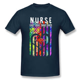 Men's Graphic T Shirt Nurse Live Love Save Lives Cool O-Neck Short Sleeves Blouse Tops