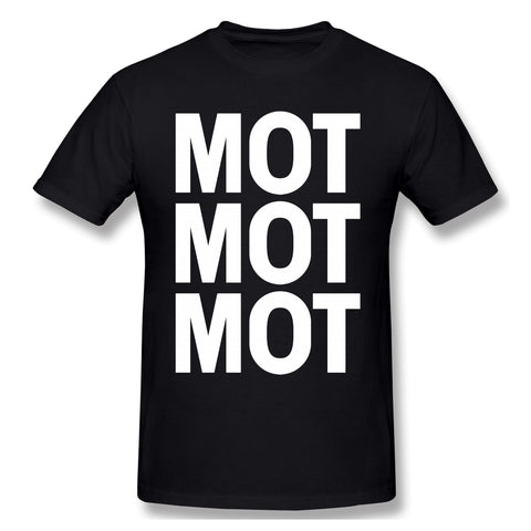 Men's Casual T-shirt Mot Mot Mot Comfy O-Neck Short Sleeves Tees