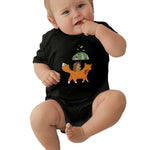 Toddler Climbing Bodysuit Cool T-rex Fun Party Teal Colors Print Graphic Baby Boy Girls Short Sleeves Outfits Clothes