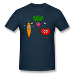 Mens Novelty T-Shirt Vegetable Gear - Three Cool Vegetables Comfortable Round Neck Short Sleeves Tee