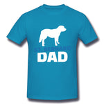 Men's Casual T-shirt Saint Bernard Dad Cool Crew Neck Short Sleeves Shirt