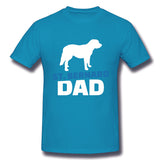 Men's Casual T-shirt Saint Bernard Dad Cool Crew Neck Short Sleeves Shirt